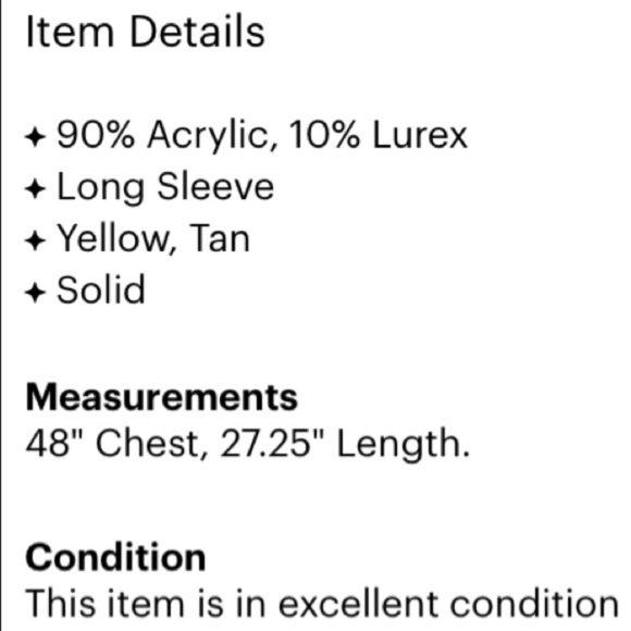 Venezia Plus 1x ribbed knit pullover Gold Sweater women’s top - Picture 3 of 4